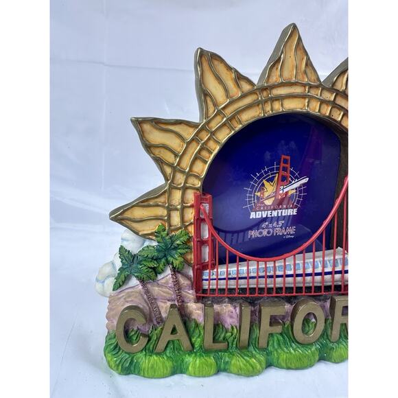 Vintage Disneyland California Adventure Sun Monorail Photo Picture Frame 4x4.5” - Picture 2 of 12